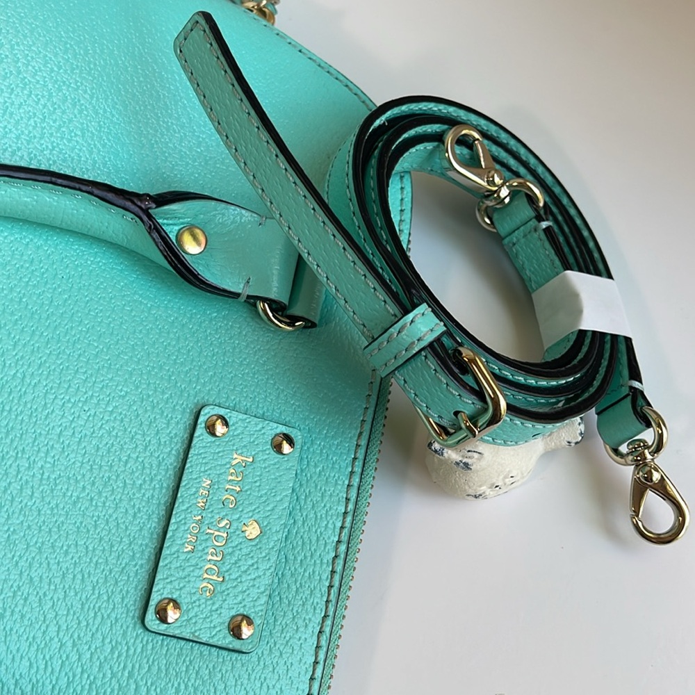 Kate Spade ♠️ Genuine Leather Satchel Crossbody - Picture 10 of 17